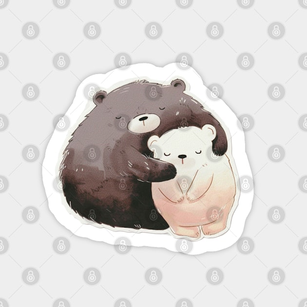 Two sleeping bears Sticker by NATLEX